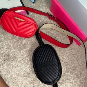 Red/Black waist bag. Brand new